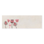 Rosa- & bruntfunkyblommor som gifta sig märkrekort visit kort