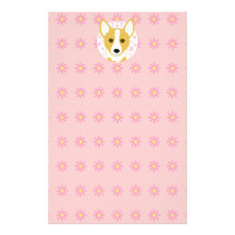 Rosa daisyCorgibrevpapper