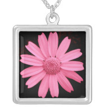 Rosa daisyhalsband