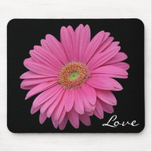 Rosa daisykärlek Mousepad Musmattor