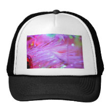 Rosa dekorationer mesh kepsar