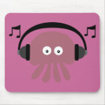 Rosa DJ-manet & musik noteranpassade Musmattor