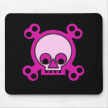 Rosa döskallar Mousepad Musmatta