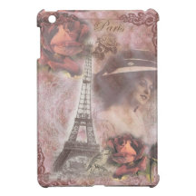 Rosa Eiffel för shabby chic torn & flickaCollage