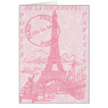 Rosa Eiffel hälsningkort