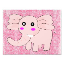 Rosa elefant konstfoto