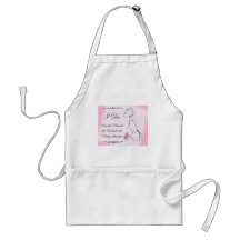 Rosa elegant Bachelorette partydesign Förkläde