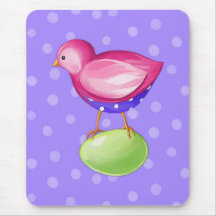 Rosa fågellilor Mousepad Musmattor