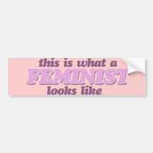 Rosa feminism bildekaler