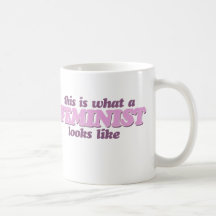 Rosa feminism kaffe mugg