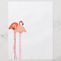 Rosa Flamingosstrandbröllop Flyg Blad