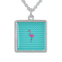 Rosa flamingoturkossparrar personliga halsband