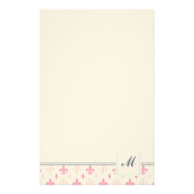 Rosa Fleur de Lis Brevpapper