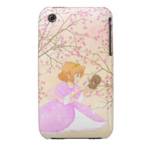 Rosa fodral för princess- och ekorreiPhone 3G/3GS iPhone 3 Case-Mate Cases