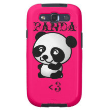 Rosa galaxys för Panda <3 samsung täcker