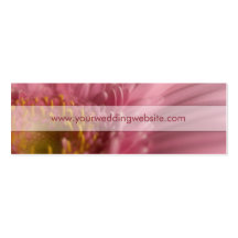 Rosa Gerbera •, Bröllopwebsiten profilerar kortet Visitkort