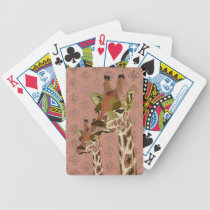Rosa Giraffes Pink Glitzy Card Deck spelkort