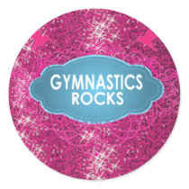 Rosa GNISTRAklistermärkear för gulliga gymnastiska klistermärken