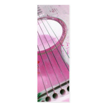 rosa grön bokmärken för gitarr n visitkort