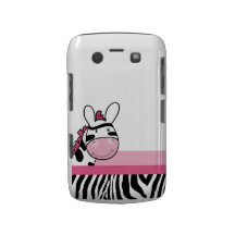 Rosa gulligt fodral för sebrabjörnbärtelefon blackberry bold cover