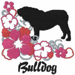 Rosa hibiskusengelskabulldogg munkjacka