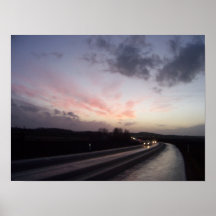 Rosa himmel över Helsingborg Posters