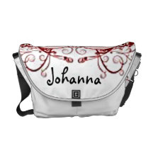 Rosa hjärtaRickshawmessenger bag