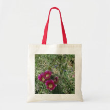Rosa igelkottblommor tote bag