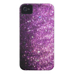 Rosa iphone case för lilaglittergnistra iPhone 4 Case-Mate fodral