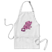 rosa katt förkläden