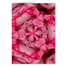Rosa kort för Kaleidoscope