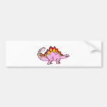 Rosa kvinnlig Stegosaurus Bildekal
