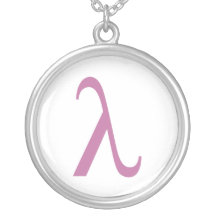 Rosa Lamda symbol för LGBT Anpassningsbar Halsband