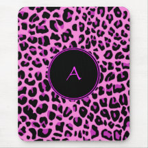 Rosa Leopard Mousepad Musmattor