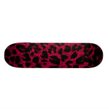 rosa leopardskateboard
