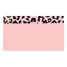 Rosa Leopardvisitkort