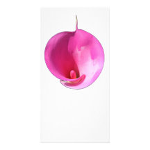Rosa lilja skräddarsydda fotokort