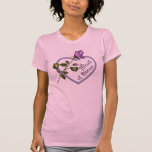 Rosa maid of honor för lavendel tee