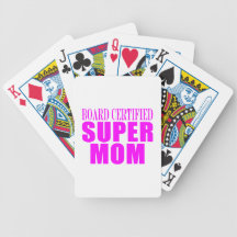 Rosa mammorfödelsedagar & jul: Toppen mamma Kortlek