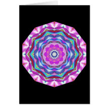 Rosa Mandala Hälsningskort