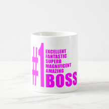 Rosa modern chefer: Numrera en chef Kaffe Muggar