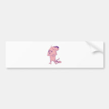 rosa Monster pink Auto Sticker