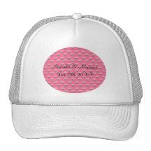Rosa muffinbröllopfavörer baseball hat