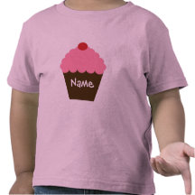 Rosa muffinkärlek tee shirt