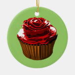 Rosa muffinprydnad julgranskulor