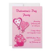 Rosa muffinvalentininbjudan
