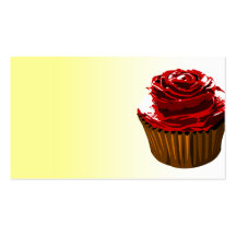 Rosa muffinvisitkortmall