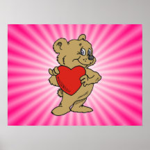 Rosa nalle print