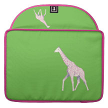Rosa- och gröntGIRAFFlaptop sleeve Sleeve För MacBooks