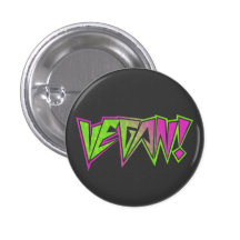 Rosa- och gröntVegan Knapp Med Nål